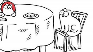 Simon's Cat in Lunch Break