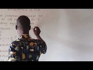 Compound interest using log table