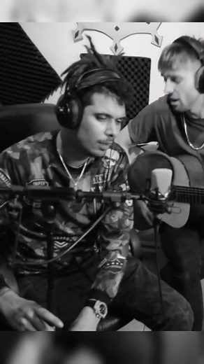 Recording Studio Session with Acoustic Guitar Performance