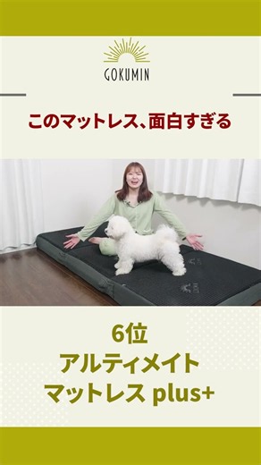 【マットレスの究極形】肩・腰・足で硬さを自由に変えられるカスタムマットレスが凄い #ごくみん #マットレス #アルティメイトマットレスplus