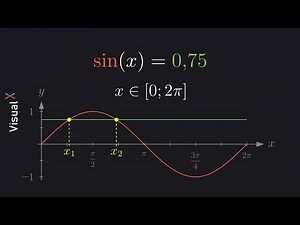 Sinusgleichung lösen, Intervall 0 bis 2pi / 360° | Visual X