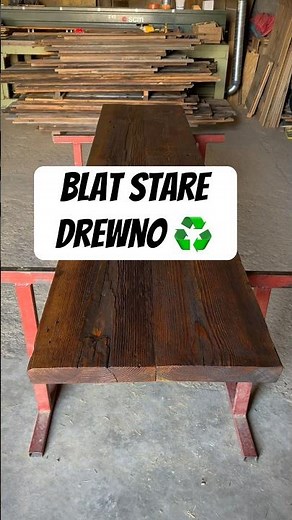 Zobacz jak powstaje blat do biurka ze starego drewna od dobrodrew.pl