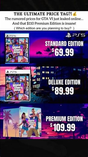 The GTA 6 Prices Just LEAKED! 😱 #gta6 #gta6leaks #gta6news #rockstargames #gamerlife #subbugamerz