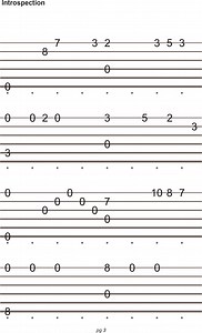 Introspection from Estas Tonne - Guitar Tabs - Guilherme Schmitz | Hotmart