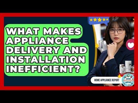 What Makes Appliance Delivery And Installation Inefficient? - Home Appliance Report