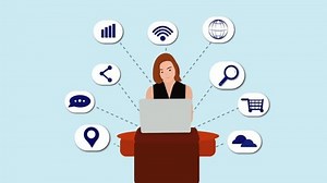 Girl Internet Laptop Cartoon Animation Stock Footage Video (100% Royalty-free) 3440426503 | Shutterstock