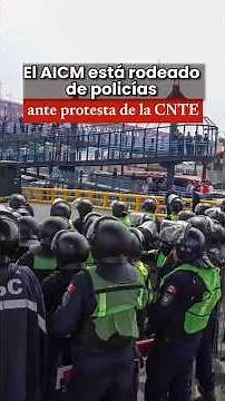 🚨✈️ Mexico City International Airport (AICM) is taking precautions against CNTE protests; securit...