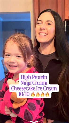 Reenie Peterson | Food Freedom & Fat Loss Coach on Instagram: "Ninja Creami No-Bake Cheesecake 🍰 This is hands down my #1 Ninja Creami recipe ever. Best texture. Best flavor. 10/10 🔥🔥🔥 Full transparency — the ingredients are garbage 😂 High-protein garbage, but still garbage. And honestly? Worth it. You can find the no-bake cheesecake filling near the Jell-O / pudding section in the refrigerated area at the grocery store. If you’re in a fat loss phase, this is probably a half-pint situation 
