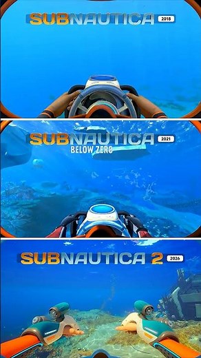 Seaglide – Subnautica 2 (2026) vs. Subnautica: Below Zero (2021) vs. Subnautica (2018)