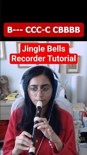 jingle bells recorder tutorial 🎁🍪🎄 #beginner #recorder #jinglebells