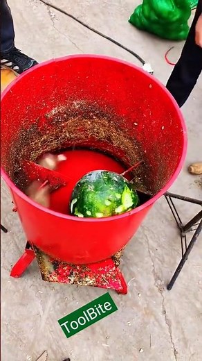 Amazing Multi-Purpose Fruit & Vegetable Shredder in Action! 🍉🥕 #FarmingTech