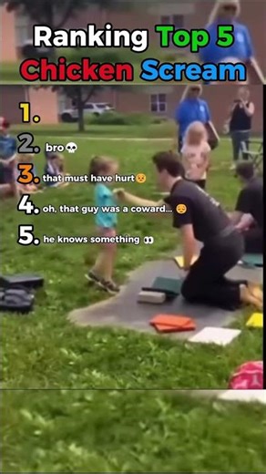 Top 5 Chicken Scream Moments Ranked🐔 #ChickenScream #Top5Moments #Funny #GameChallenge #EpicMoments