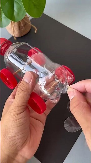 DIY: Plastic Bottle Car That Actually Moves! #shorts