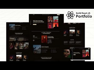 Build a Animated Responsive Easy Portfolio Website React Js | React Js Projects