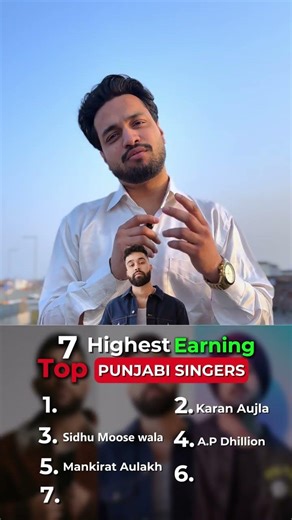 Top 7 Highest Paid Punjabi Singers 💰🎶 #highestearningsingers #punjabisingers #singerranking