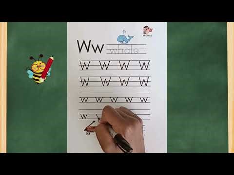 Letter W Tracing ✏️ Learn Uppercase & Lowercase W | Handwriting Practice for Kids