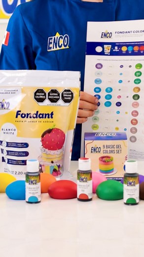 Create 40 incredible new shades of #ENCOFondant using only 9 gel colors! Introducing our NEW ENCO Fondant Color Mixing Chart 🌈 Developed in collaboration with the talented Rubí Esparza from Brulee. pastelería creativa, the winner of the Sugar Rush series on Netflix! 🙌 Leave a comment to receive your FREE combination guide! 👇 | ENCO USA