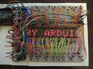 How to make a 8x80 LED Dot Matrix display