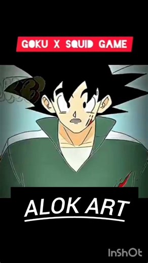 Goku x squid game 🎮 #art #drawing #viral #phonk #anime #squidgame