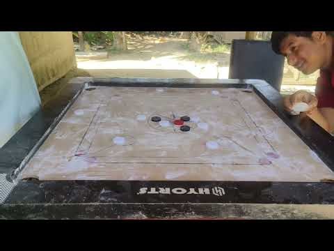 Carrom King👑 New trick shot carrom board || Carrom board playing Video || New Carrom board game||