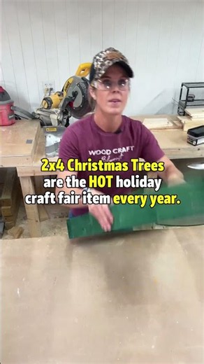2x4 Christmas Trees are the HOT holiday craft fair item every year.