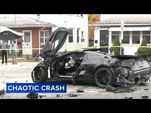 5 injured in chain-reaction crash involving Corvette in Delaware County