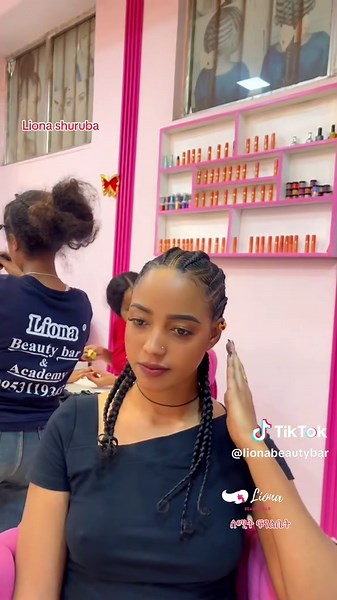 Liona’s braid #ethiopian_tik_tok🇪🇹🇪🇹🇪🇹🇪🇹 #habeshatiktok #videoviral #lionabeautybar #lionabeautybarandacadamy #fyp