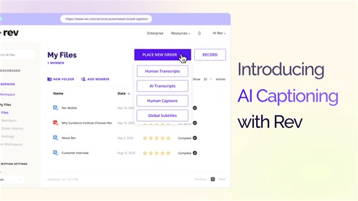 You work hard on creating your videos and we understand that every second counts. But what happens when 85% of social media videos are watched without sound? Let us handle the details while you focus on what you're best at. With Rev's new AI Captions, you'll benefit from: -Improved accuracy compared to native caption tools on TikTok, Facebook, and Instagram. -Enhanced accessibility for your content. -Plus, your SEO will get a boost! In this digital era, can you afford to be without AI Captions b