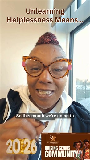 Unlearning helplessness is the real work. It’s not about hype — it’s about healing habits. ✅ Asking for help ✅ Trying again with curiosity ✅ Taking one small, brave step at a time This month, we practice. Together. 💬 What does unlearning helplessness look like for you this week? #UnlearnHelplessness #ReclaimYourPower #EverydayCourage #RaisingGenius #stansocialsprint | My Genius Me