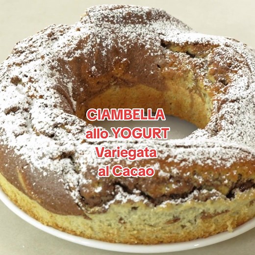 Ciambella allo yogurt variegata al cacao cotta in friggitrice ad aria #ricettafacile #ciambella #fattoincasadabenedetta #friggitriceadaria #benedettarossi #fattoincasapervoi #paneangeli INGREDIENTI 2 uova 125g zucchero 1 bustina Vanillina PANEAGELI 125g yogurt bianco 75ml olio di semi 50ml latte 200g farina 13g Lievito PANE DEGLI ANGELI per Friggitrice ad Aria 10g cacao amaro Zucchero al Velo PANEANGELI q.b.