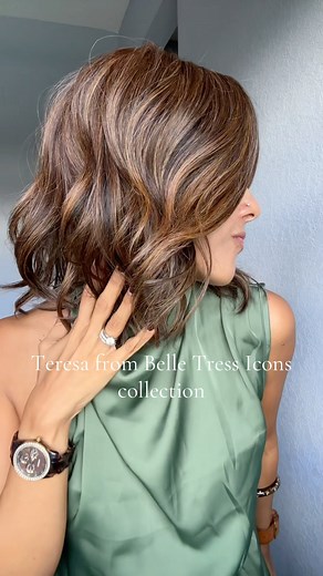 Teresa looks good from every angle 🙌🏼 Lorena is wearing Teresa by Belletress in French Roast Brown R Shop now at thewigcompany.com 💫 | TWC