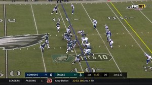 Miles Sanders shows 4.4 speed on long tightroping catch and run