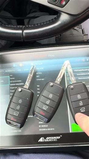 2016 Kia Sorrento two new flipper remote Keys not an instructional video #allockandkeyco #smartpro ￼