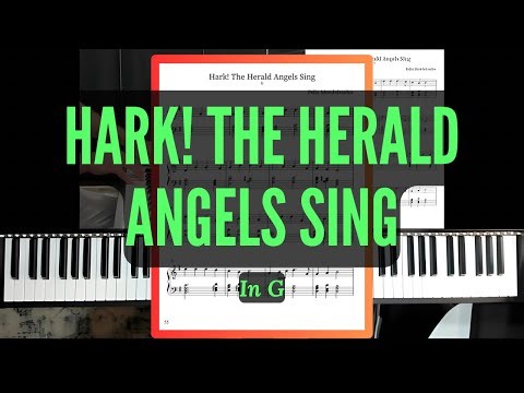 "Hark! The Herald Angels Sing (G)" on Piano | Christmas Piano Tutorial