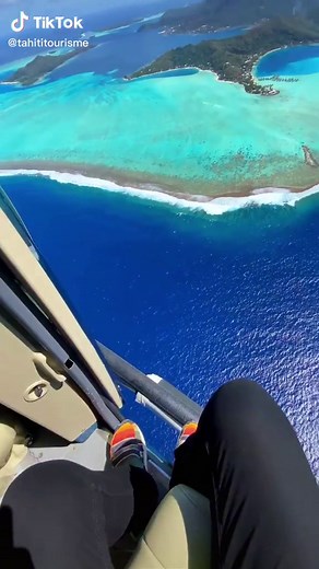 A helicopter ride is an incredible way to appreciate every shade of Bora Bora’s blues. 📸: @braybraywoowoo #BoraBora #TheIslandsofTahiti #HelicopterRide #FrenchPolynesia #LoveTahiti