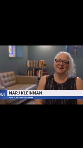 Catch Stoop Stories founder, Marj Kleinman (@brownstonebabe), featured on NY1 as New Yorker of the Week! 🏆 Marj is being recognized for her powerful work building community one stoop at a time. #StoopStories #NewYorkeroftheWeek #NY1 #NYC #CommunityBuilder #SmallBusinessOwner #NeighborhoodVoices #LocalHero | Stoop Stories