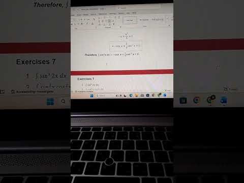 TRIGONOMETRIC INTEGRALS