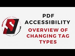 Overview of changing tags in adobe acrobat