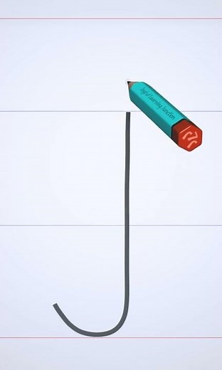 Letter "j" | a to z alphabet writing practice Shorts | #alphabet #englishletters #smallletters #j