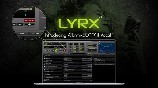LYRX Karaoke Software for Mac & Windows | Introducing "Kill Vocal" | PCDJ - Digital 1 Audio Inc