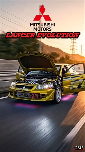 Mitsubishi Evo Evolution (1992-2016)🔥 From Rally Legend to Street Monster (Fast & Furious)#shorts