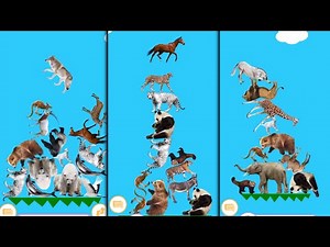 Animal tower battle Ganeplay iOS Android app