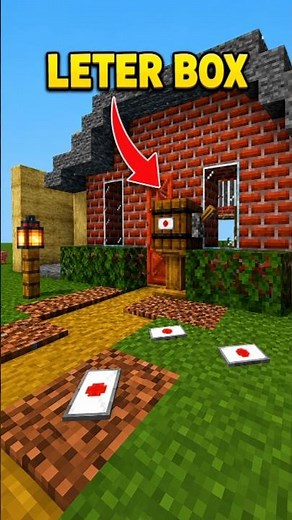 Minecraft Letter Box Tutorial 📬 | Easy Mailbox Build Idea! #shorts