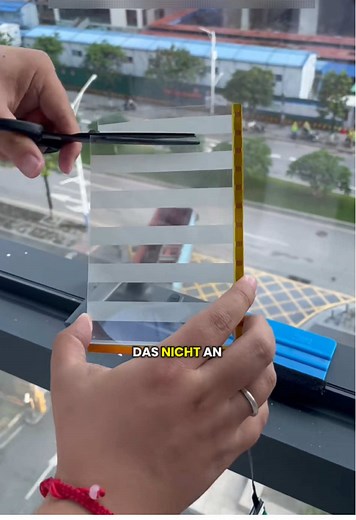So installierst du intelligente Folie auf einem Fenster