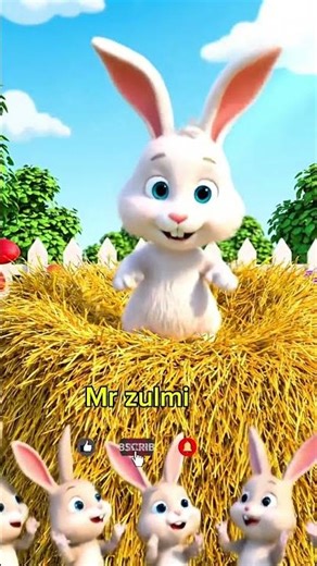 🐰 Hilarious Rabbit 3D Cartoon Comedy | Trampoline & Kite Fun #shortsfeed #shirts