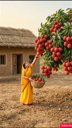 🍹 TINY LITCHI JUICE ASMR🌿 | Miniature Doll Feeds Workers: Fresh Lichi Juice in a Village Kitchen 🤤🥤