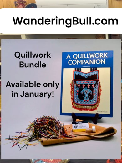 Quillwork Bundle @wanderingbull.com #nativeamerican #nativeamericantiktok #nativetiktok #foryoupage #craftsupplies #diy #traditional #powwow #regalia #leathercraft #leather #quilling #quill