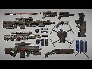 Cyberpunk Armory Low Poly