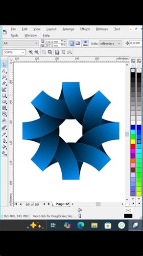 How to make a Geometric Design Tutorial in Coreldraw | Graphic Design.