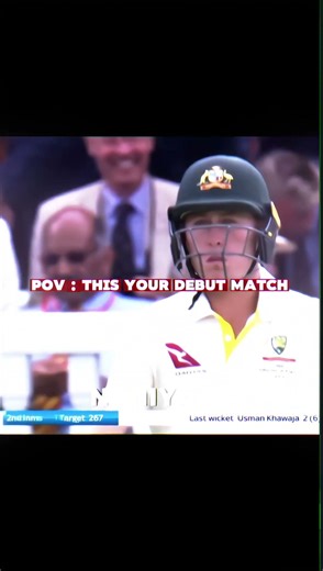 POV : This is your debut match!